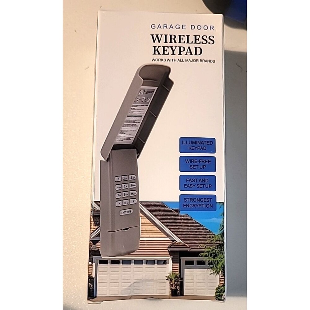 Wireless Universal Keypad Entry Device For Garage Door, batteries not included